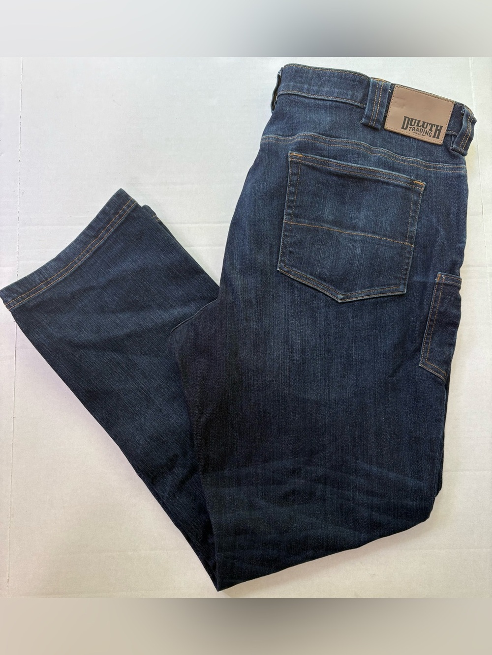 Duluth Trading Ballroom Double Flex Jeans Men’s 40x32 Dark Wash Straight